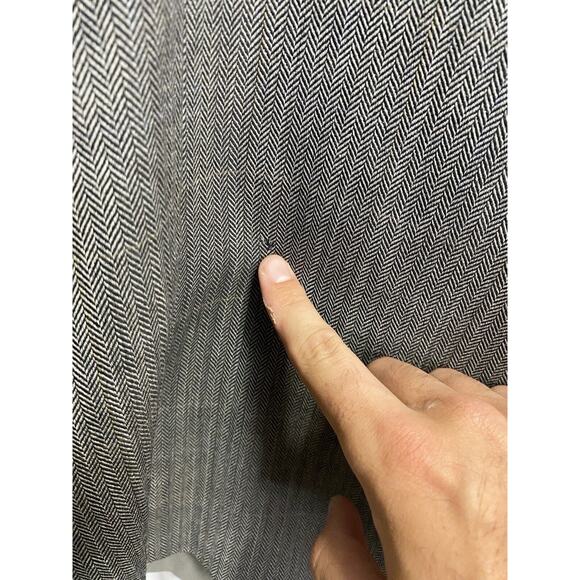 Lauren Ralph Lauren Mens Wool Herringbone Blazer Sport Coat Jacket Grey Size 44R - Picture 3 of 6